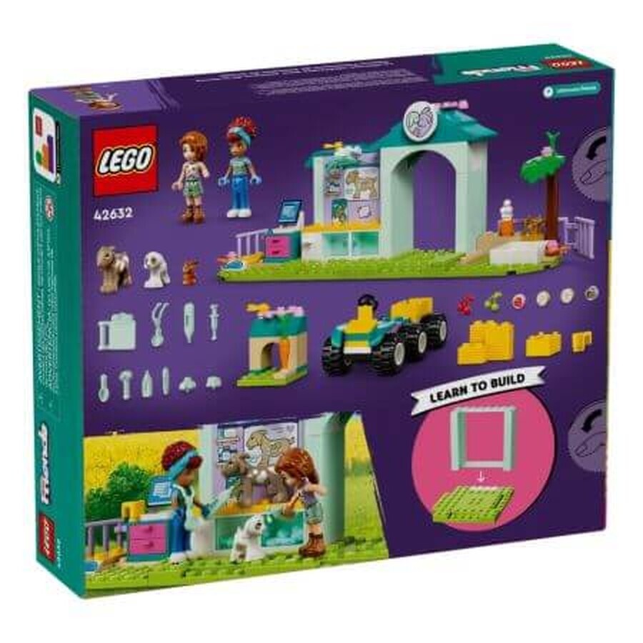 Clínica veterinaria para animales de granja, 4 años+, 42632, Lego Friends