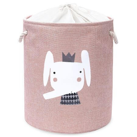 Panier de rangement pliable pour jouets avec corde, 63L, Eléphant, Sipo