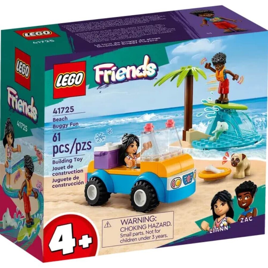 Diversión en la playa con la silla de paseo Lego Friends, +4 años, 41725, Lego