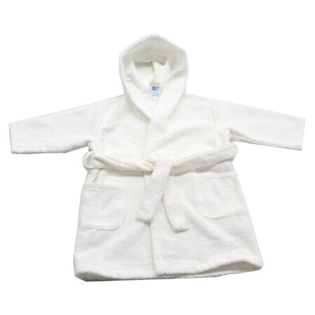 Peignoir premium, 2-3 ans, White, Baltic Bebe