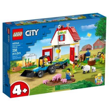 Grange et animaux de la ferme Lego City Farm, +4 ans, 60346, Lego