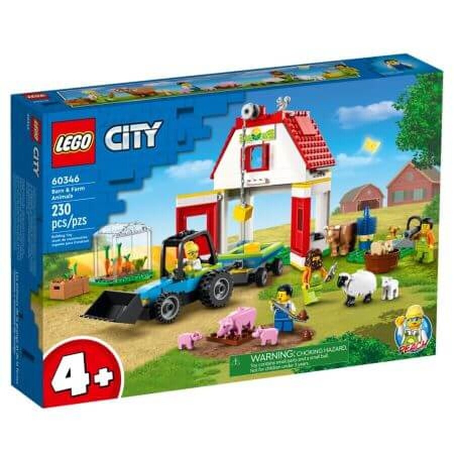 Grange et animaux de la ferme Lego City Farm, +4 ans, 60346, Lego