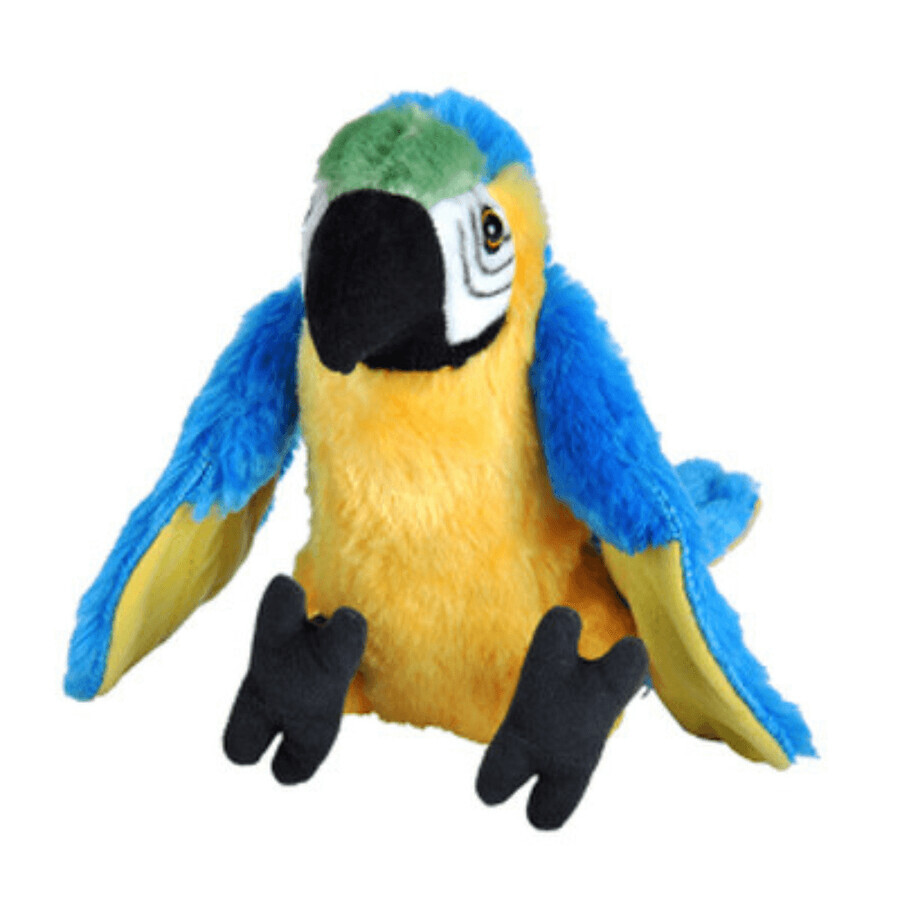 Peluche Loro Guacamayo Azul, 20 cm, Wild Republic