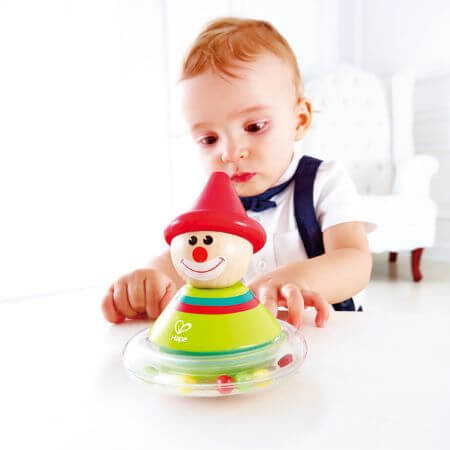 Juguete de madera Payaso Ralph con sistema Hopa Mitica, +0 meses, Hape