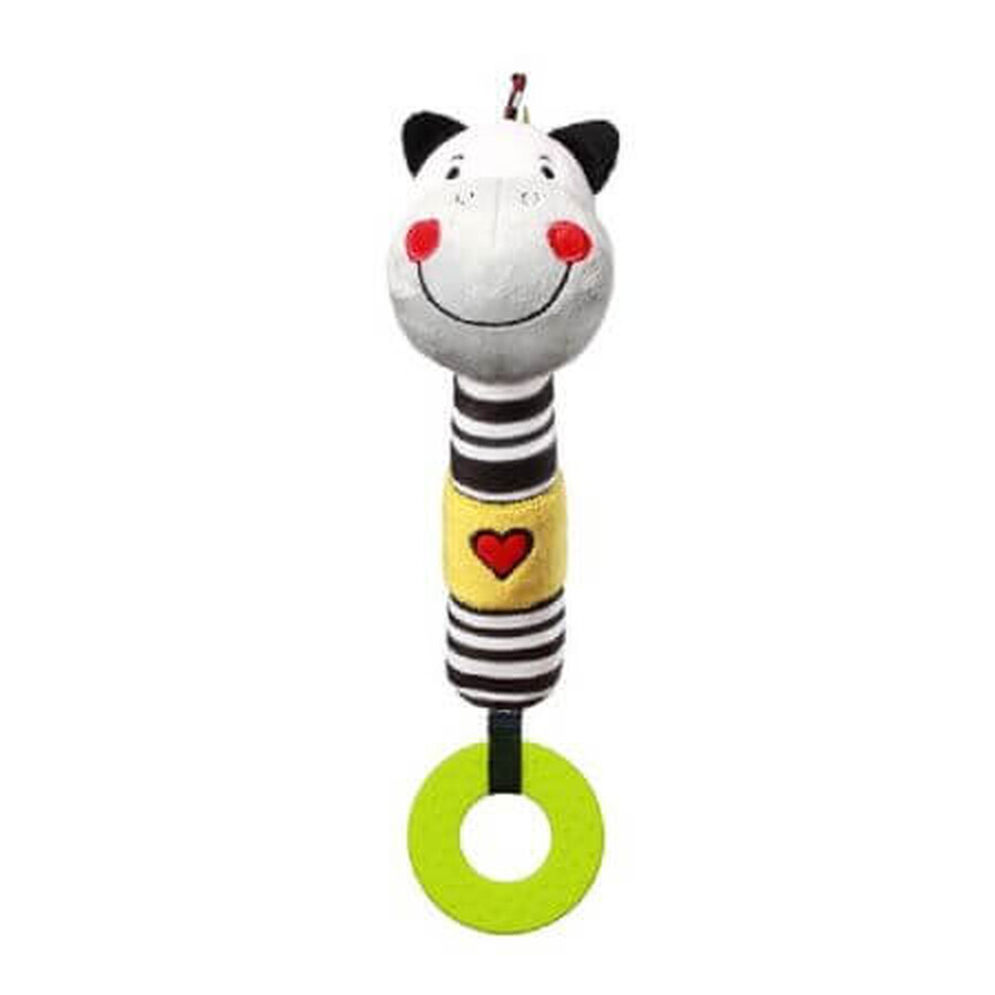 Jouet en peluche qui couine, Zebra Zack, Babyono