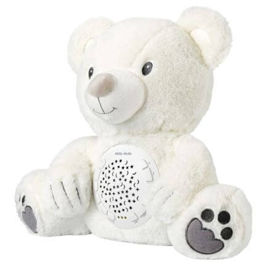 Jouet musical en peluche avec projecteur, ours, Milly Mally