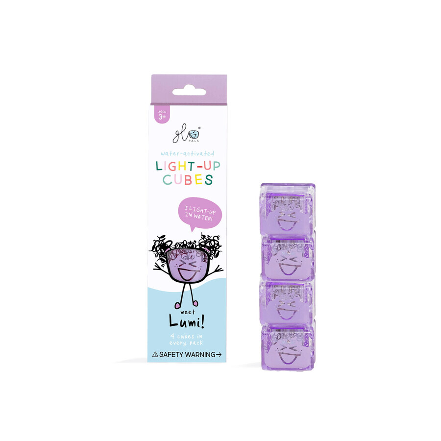 Juguete sensorial Glo Cube Lights, 3 años+, Morado, Glo Pals