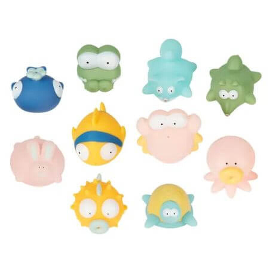 Juguetes de baño Rigolo Splash, 10 piezas, Badabulle