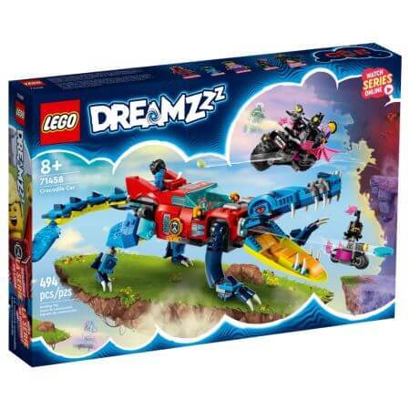 Krokodillenauto, +8 jaar, 71458, Lego Dreamzzz