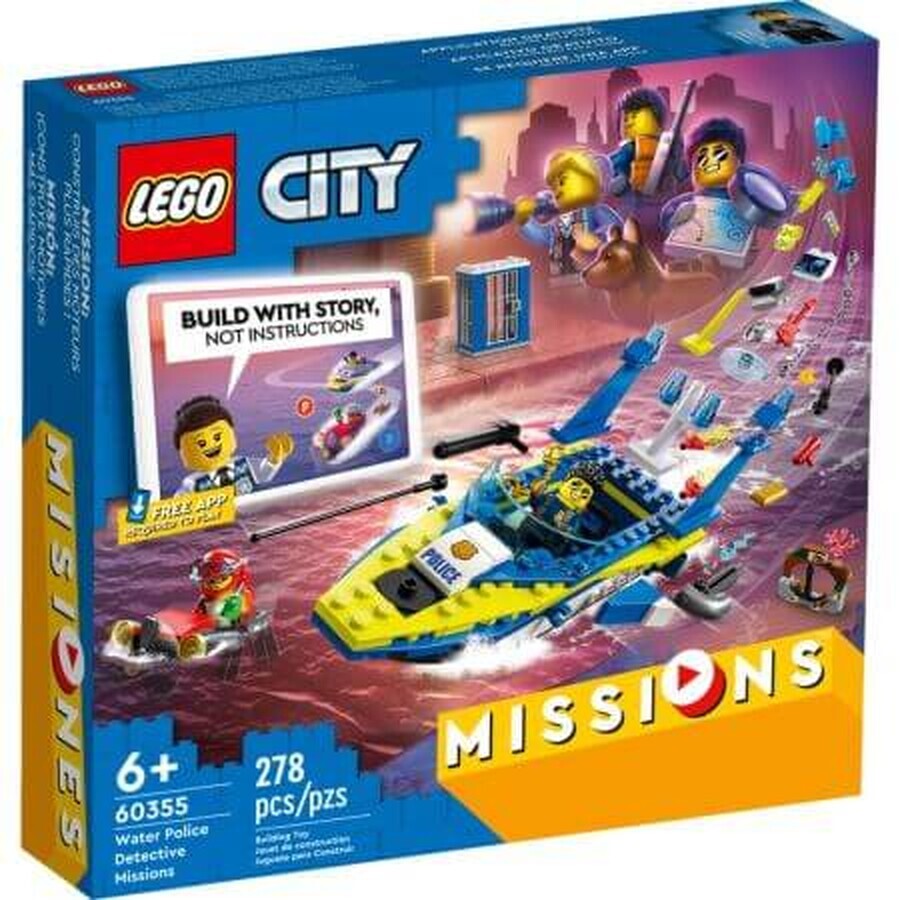 Lego City misiones de policía de agua, +6 años, 60355, Lego