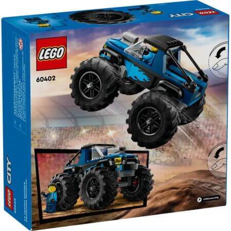 Monster Truck Azul, +5 años, 60402, Lego City