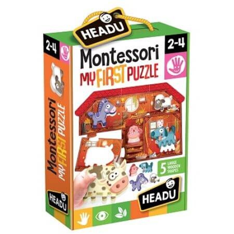 Montessori mi primera granja de rompecabezas, Headu