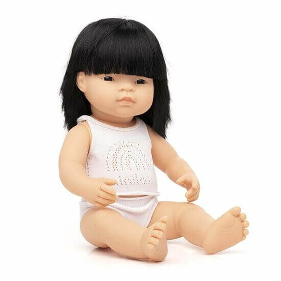 Muñeca Baby Asian Girl, 38 cm, Miniland