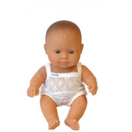 Europäisches Baby Junge Puppe, 21cm, Miniland