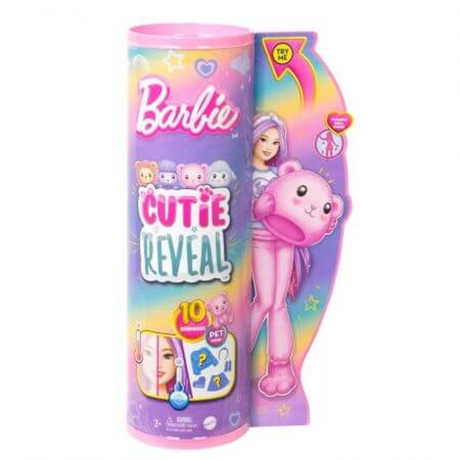 Poupée Barbie Révélation, Ours en peluche, Barbie