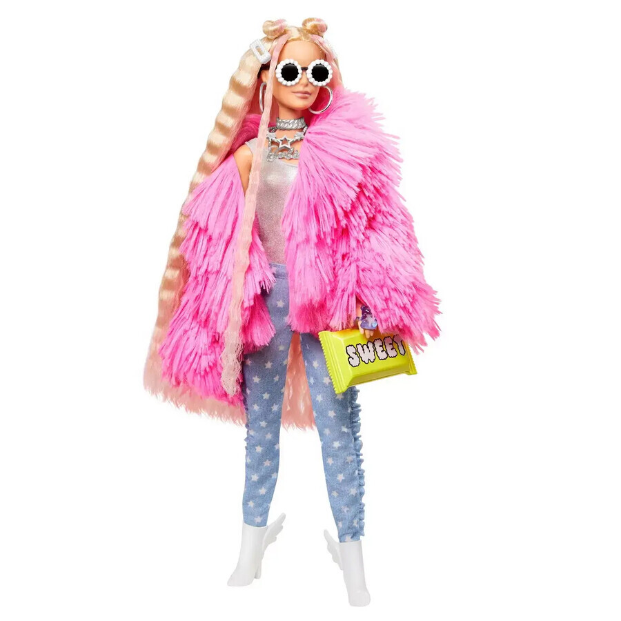 Muñeca Barbie Extra, Fluffy Pinky, Barbie