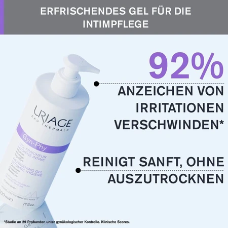 Gel higiene íntima Gyn Phy, 500 ml, Uriage