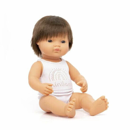 Lernpuppe Baietel European Brunet, 38 cm, Miniland