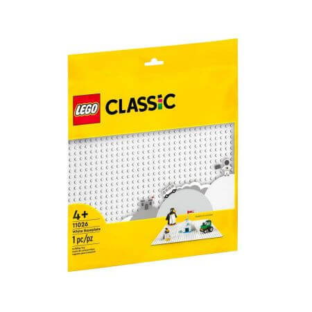 Placa de baza Lego Classic, Alba, 11026, Lego