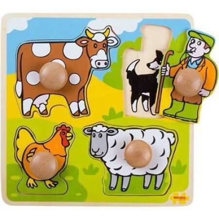 Primul meu puzzle 4 animale domestice, Bigjigs