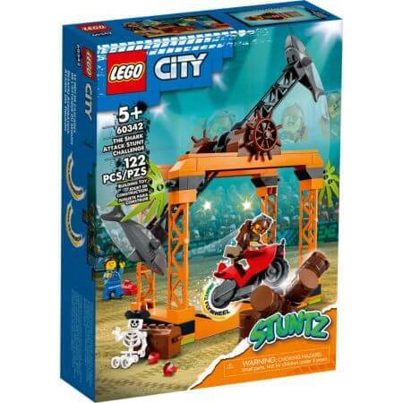 Lego City Shark Attack Stunt Challenge, +5 ans, 60342, Lego