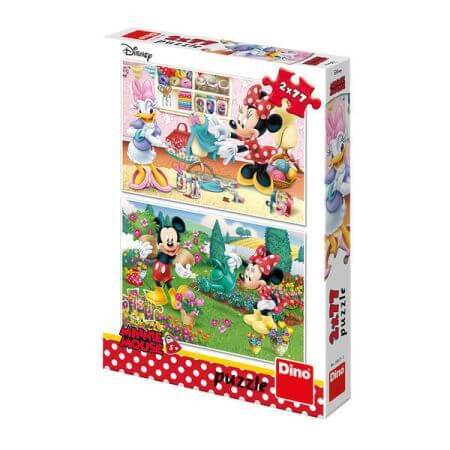 Puzzle 2 en 1 Minnie au travail, Dino Toys