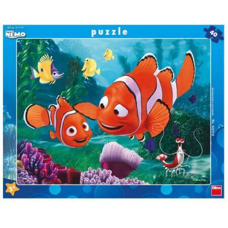 Puzzle Aventurile lui Nemo, +3 ani, 40 piese, Dino