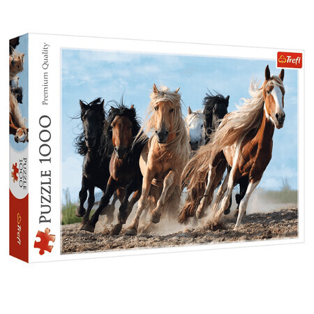 Puzzle Caballos al galope, 1000 piezas, Trefl