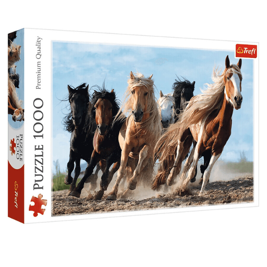 Puzzle Caballos al galope, 1000 piezas, Trefl