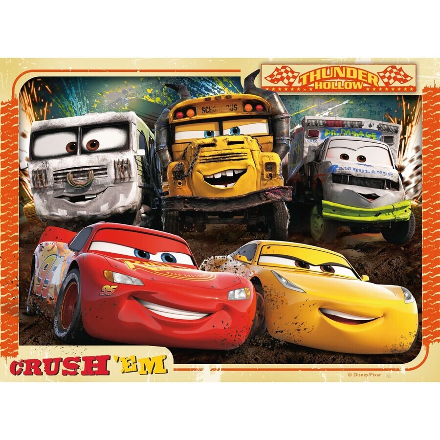 Puzzle Cars, 4 pièces, Ravensburger