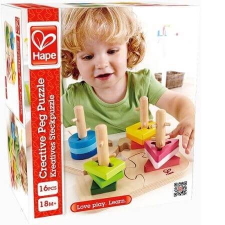 Puzzle creativo, +18 meses, Hape