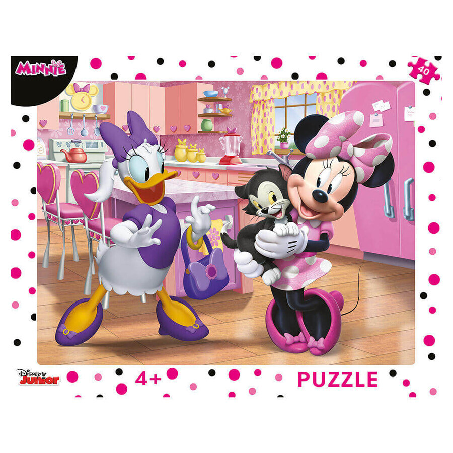 Puzzle con cornice di Minnie, 40 pezzi, Dino Toys