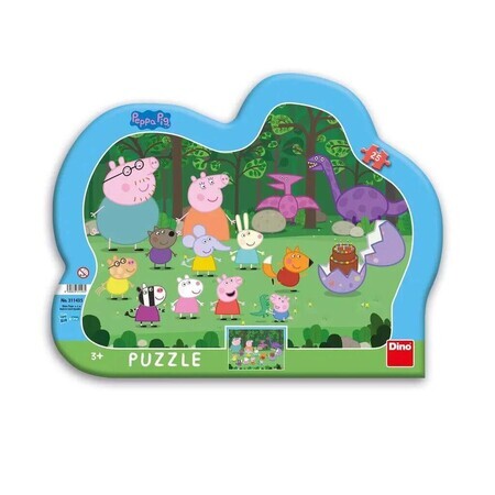 Puzzle marco Peppa Pig, 25 piezas, Dino Toys