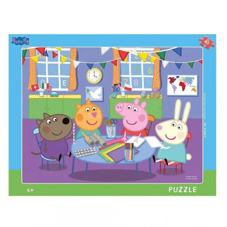 Puzzle marco Peppa Pig, 40 piezas, Dino Toys