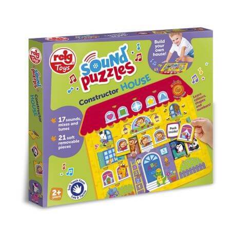 Puzzle con sonidos, +2 años, Casa, Reig