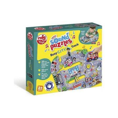 Puzzle con sonidos, +2 años, Ciudad aglomerada, Reig