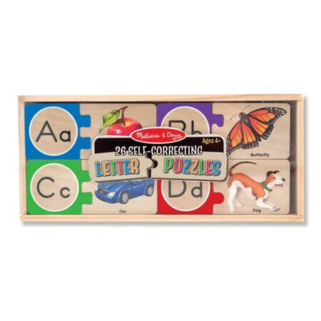 Holzpuzzle, Englisches Alphabet, +4 Jahre, Melissa& Doug