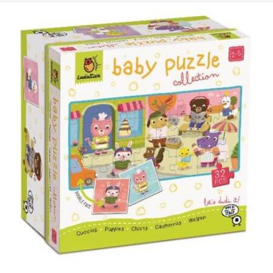 Puzzle Dudu Baby Cachorros, +2 años, Ludattica