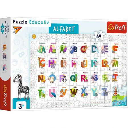 Puzzle alfabético educativo, + 3 años, Trefl