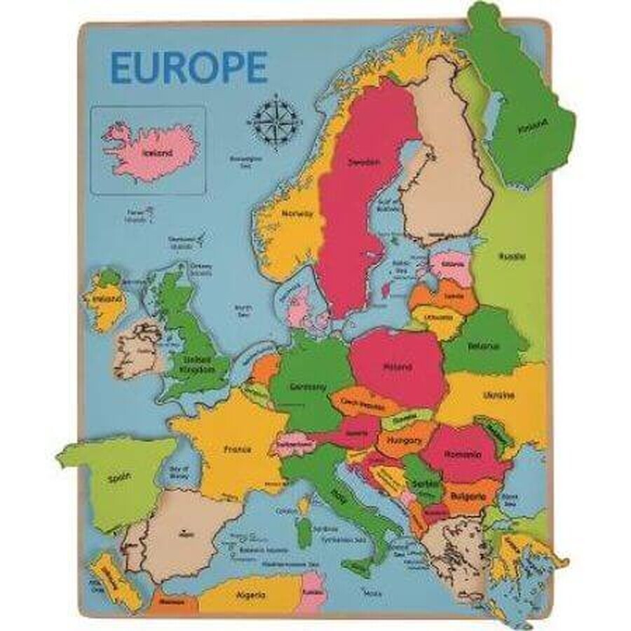 Puzzle Mapa de Europa, Bigjigs