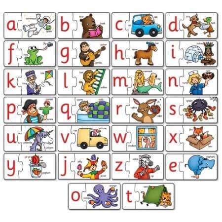 Puzzle anglais Apprendre l'alphabet par association, Orchard Toys