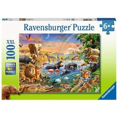 Puzzle Jungle Spring, 100 piezas, +6 años, Ravensburger