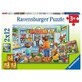 Tienda de comestibles rompecabezas, 2x12 piezas, +3 a&#241;os, Ravensburger