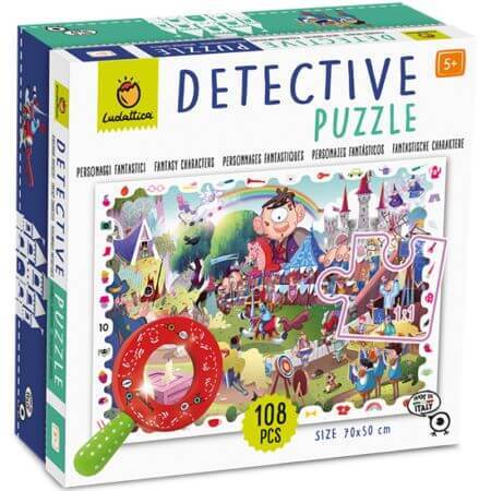 Puzzel Little Detective - Fantastische personages, +5 jaar, Ludattica