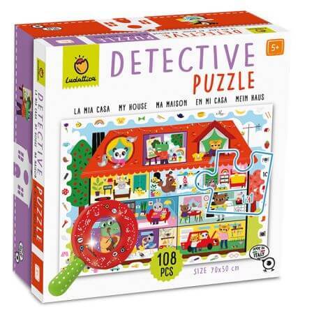 Puzzle Pequeño Detective, Mi Casa, +5 años, Ludattica