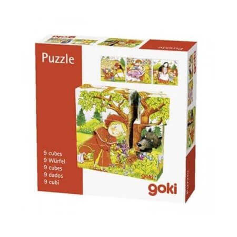 Mini cubos puzzle, Historias famosas, + 3 años, Goki