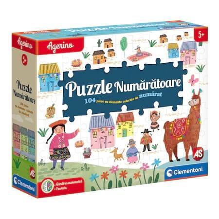 Puzzle numérico, Agerino, +3 años, Clementoni