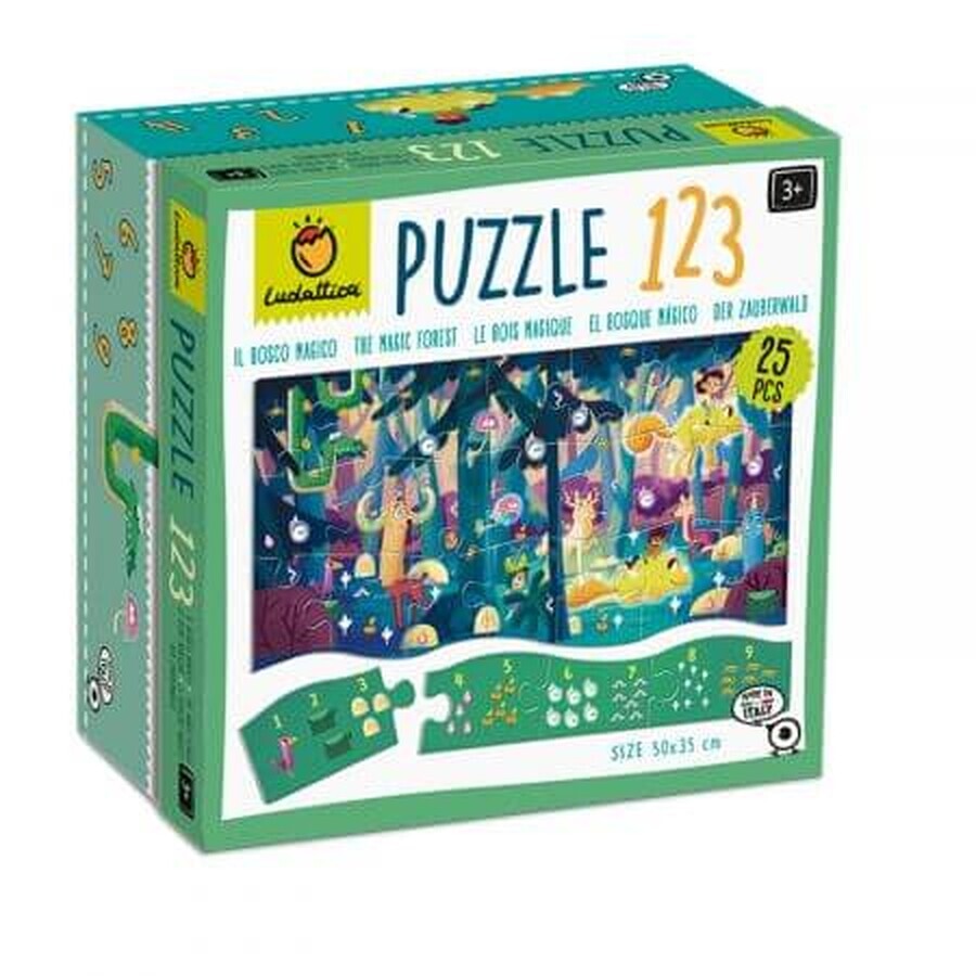 Puzzle Padurea, + 3 años, Ludattica