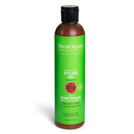 Gel coiffant à tenue ferme 70% bio, 236 ml, DermOrganic