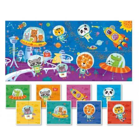 Puzzle infantil Espacio, +2 años, Ludattica